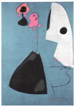 drei cabezas estudio Ölbilder verkaufen - Drei Geschenke Joan Miró